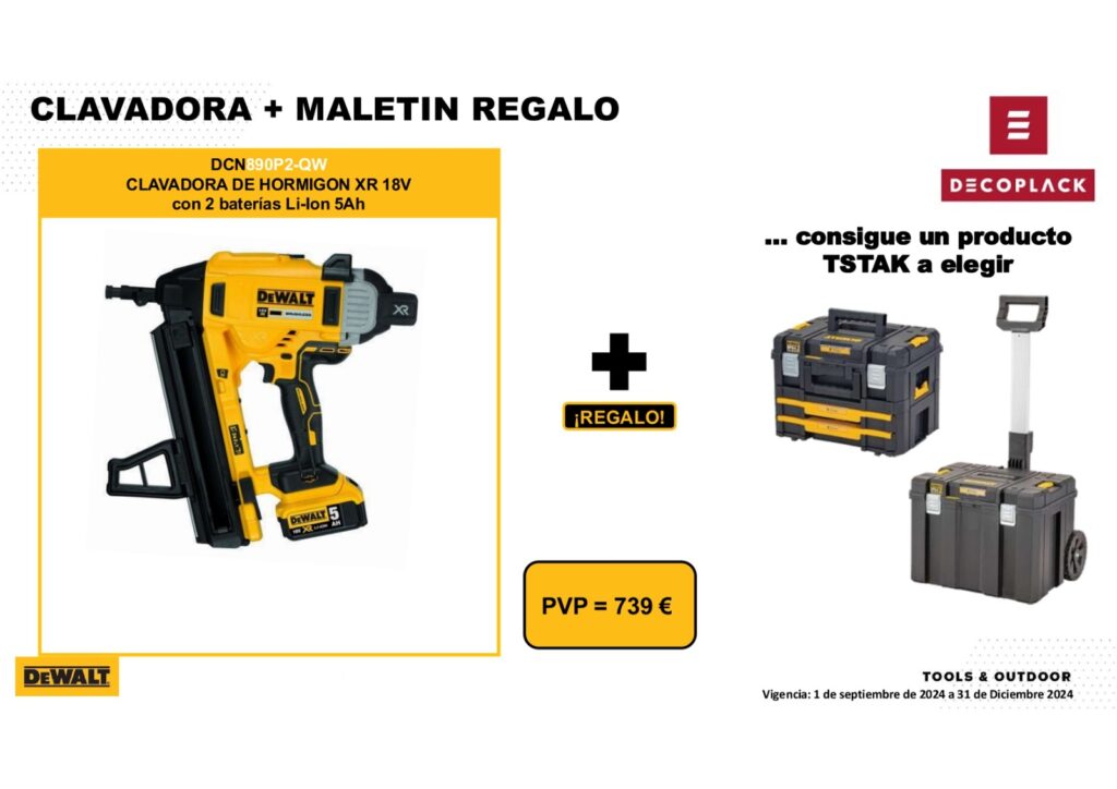 promociones en productos de DeWalt 