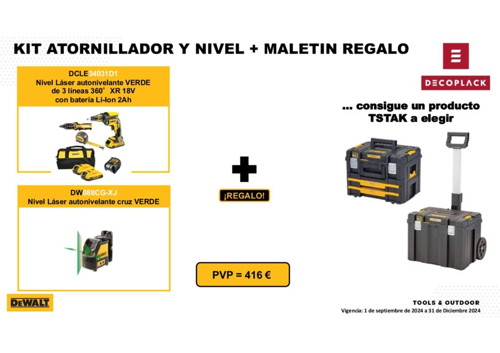 promociones en productos de DeWalt 