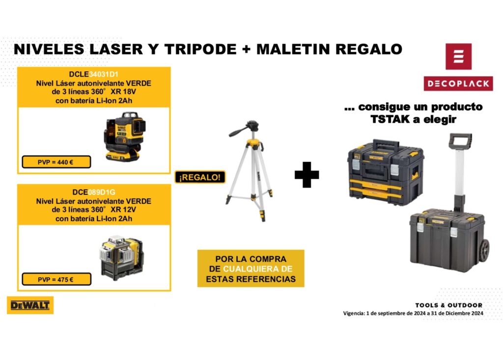 promociones en productos de DeWalt 